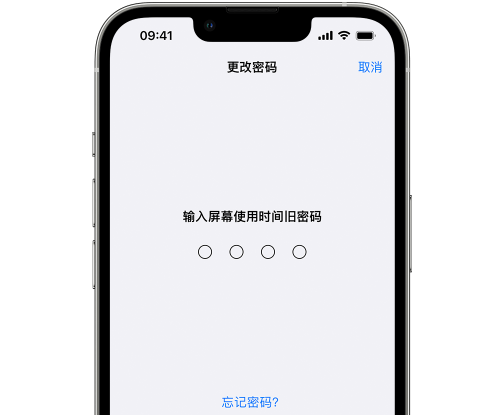 临高iPhone屏幕维修分享iPhone屏幕使用时间密码忘记了怎么办 