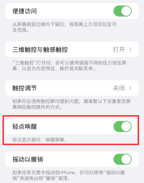 临高苹果授权维修站分享iPhone轻点无法唤醒怎么办