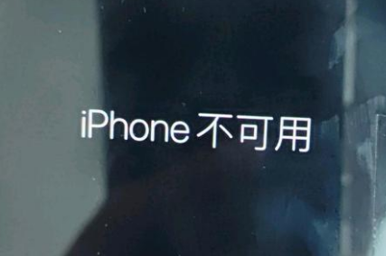 临高苹果服务网点分享锁屏界面显示“iPhone 不可用”如何解决 