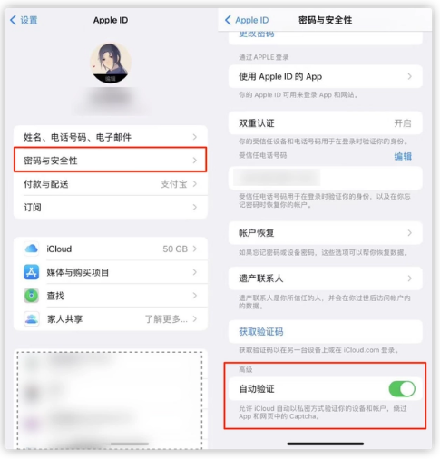 临高苹果手机维修分享iOS 16 自动验证功能开启方法 