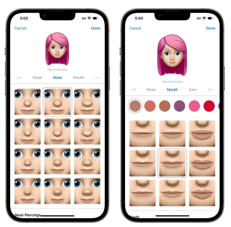 临高苹果手机维修分享​iOS 16中的拟我表情有了哪些变化和升级 