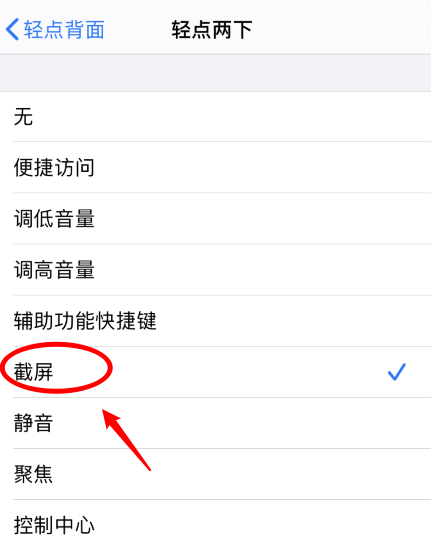临高苹果手机维修分享iPhone12如何启用双击截屏 