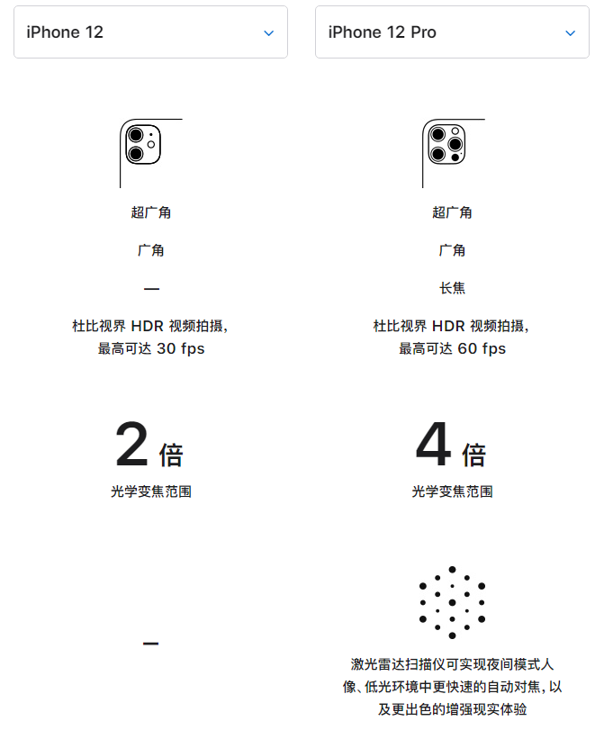 临高苹果手机维修分享苹果 iPhone 12 与 iPhone 12 Pro 选哪款 